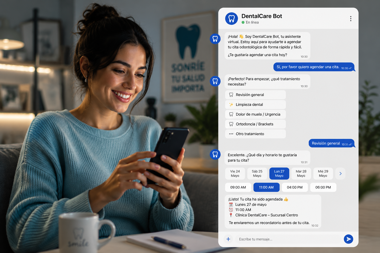 DentalCare Bot — Clínica dental